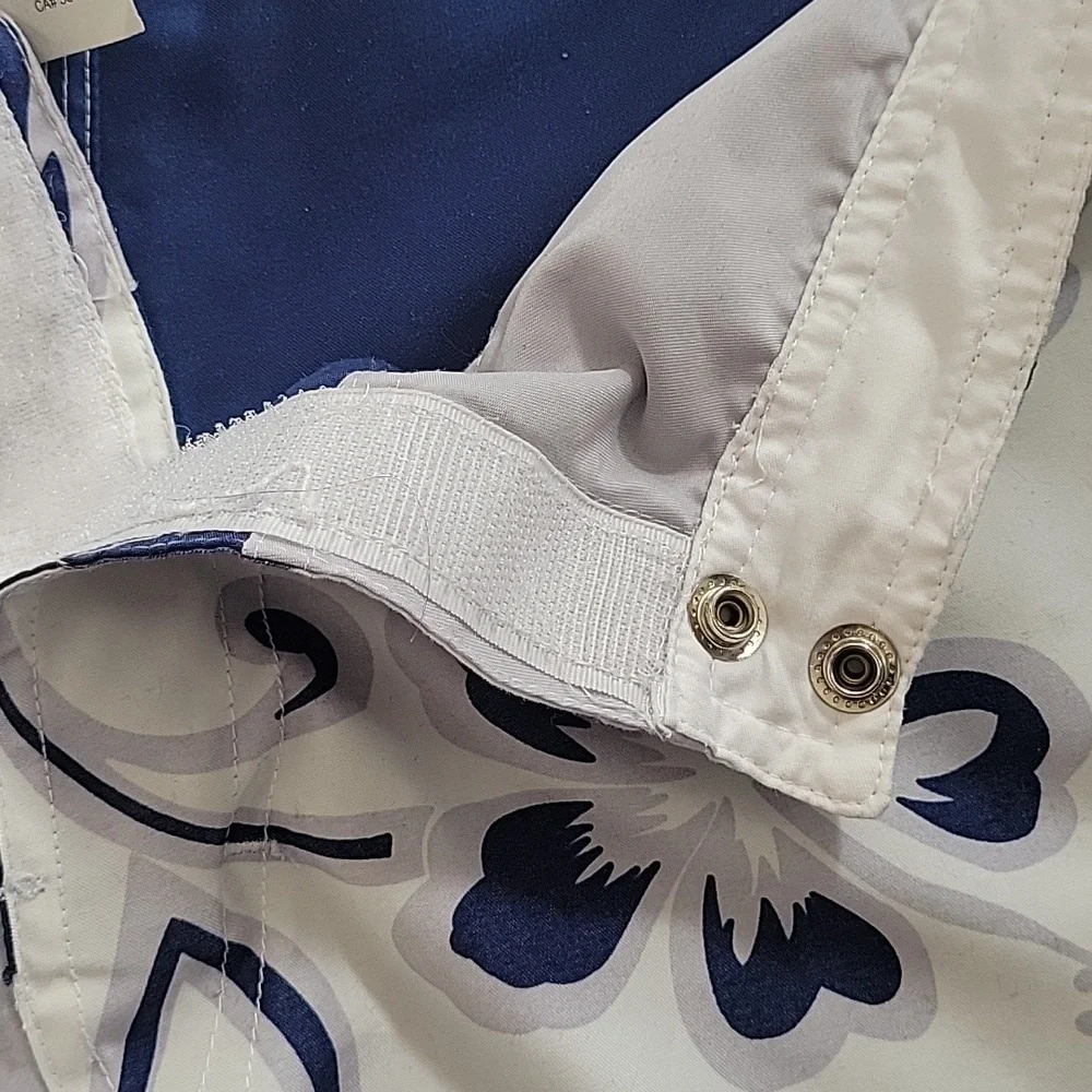 Swim Trunks Reversible Tropical & Blue
